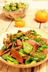 青椒爆炒猪心的做法