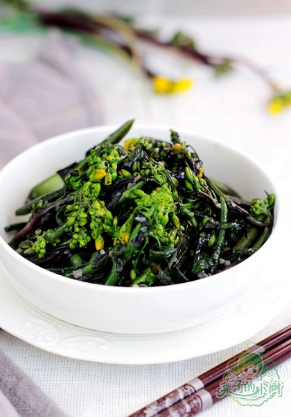 清炒红菜苔的做法