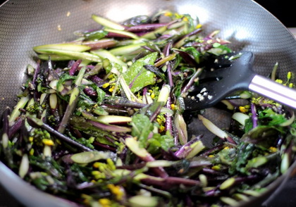 清炒红菜苔的做法步骤5