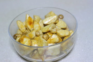 少油版炒杏鲍菇的做法步骤4