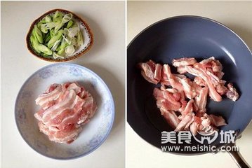 生爆盐煎肉步骤1-2