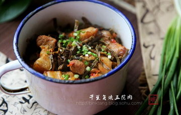 干豆角烧五花肉