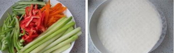 越南蔬菜春卷的做法步骤1-2