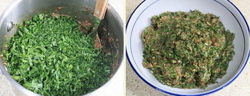 鲜肉香菜锅贴的做法步骤3