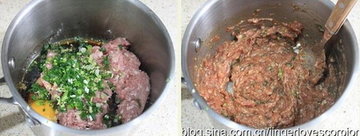 鲜肉香菜锅贴的做法步骤2