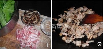 芥菜木桶饭的做法