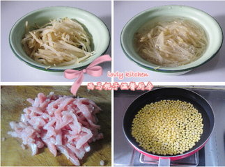 黄豆炒芥丝步骤3-6