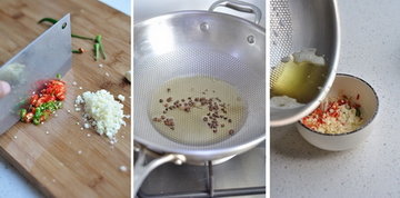 蘸蒜蔬菜凉面步骤7-9