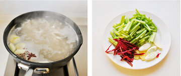 芹香肚丝步骤1-2
