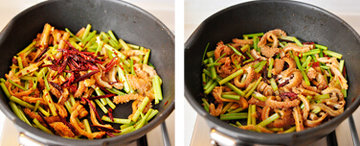 芹香肚丝步骤7-8