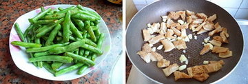 牛肚煸四季豆步骤3-4