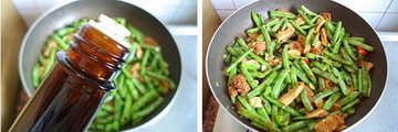 牛肚煸四季豆步骤7-8