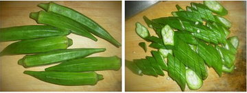 秋葵炒卤牛肚步骤1