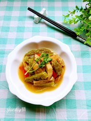 凉瓜焖牛肚的做法