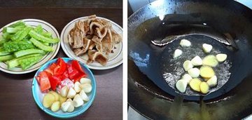 凉瓜焖牛肚的做法步骤1-2