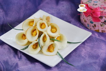 马蹄莲蛋卷步骤19