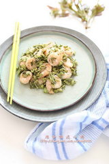 香椿滑虾仁的做法