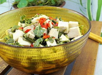 怎样做香椿拌豆腐好吃