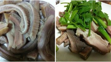 沙姜捞猪肚步骤5-6