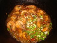 双椒炒虾的做法步骤8