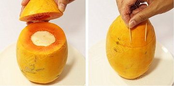 木瓜牛奶冻步骤7-8