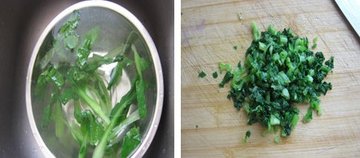 小白菜摊饼的做法步骤3-4