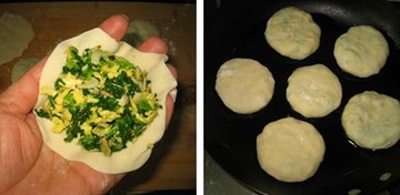 小白菜虾皮鸡蛋馅饼步骤5-6