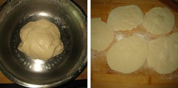 小白菜虾皮鸡蛋馅饼步骤3-4