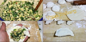 小白菜香菇盒子步骤9-12