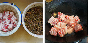 梅干菜烧肉步骤1-2