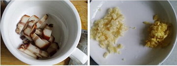 腊肉煨白萝卜丝步骤1