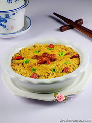 黄花枸杞蒸瘦肉的做法