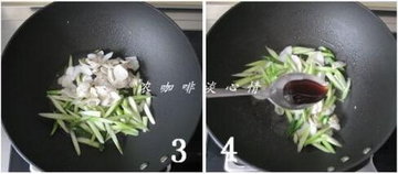 芦笋枸杞炒百合的做法步骤3-4