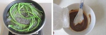 芝麻酱豆角的做法步骤3-4