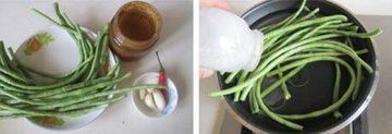 芝麻酱豆角的做法步骤1-2
