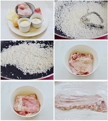 法式蓝带芝心猪排步骤1-6