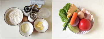 韩式猪排汉堡原料