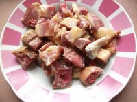 双椒炒腊鸭腿的做法步骤4