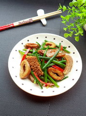 韭苔牛杂的做法