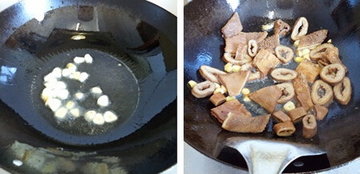 韭苔牛杂步骤3-4