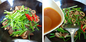 韭苔牛杂步骤5-6