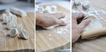 西葫芦锅贴步骤13-15