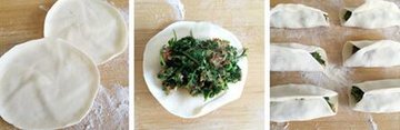 荠菜锅贴的做法步骤7-9