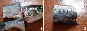 香蒸鱼腩步骤1-2