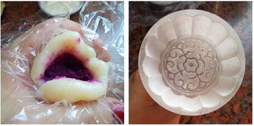 紫薯冰皮月饼的做法步骤9-10