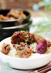 紫薯蒸排骨的做法