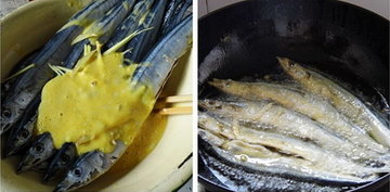 香煎麻辣秋刀鱼步骤5-6