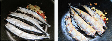 香煎秋刀鱼步骤7-8