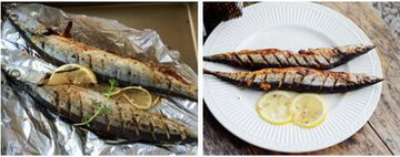 香烤秋刀鱼的做法步骤7-8