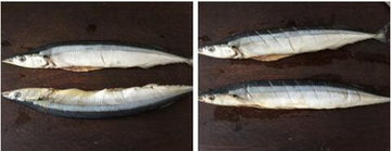 香烤秋刀鱼的做法步骤1-2